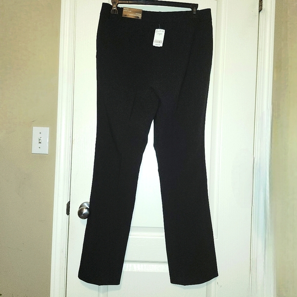 Le Chateau modern fit black dress pants with slight flare sz 12 NWT - Picture 10 of 15